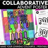 Collaborative Advent Art Poster: A Christmas Coloring & Wr
