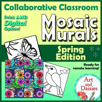 Preview of Collaborative Art Class Mosaic Murals: Spring Edition!
