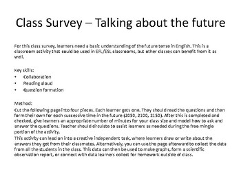 Preview of Collaborative Class Survey (The Future)