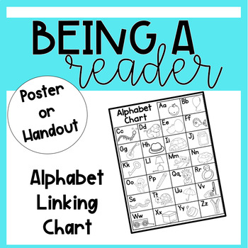 Preview of Alphabet Linking Chart Poster - Matches Collaborative Classroom Being a Reader