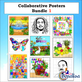 Collaborative Coloring Posters. Bulletin Board Crafts. Bundle 1