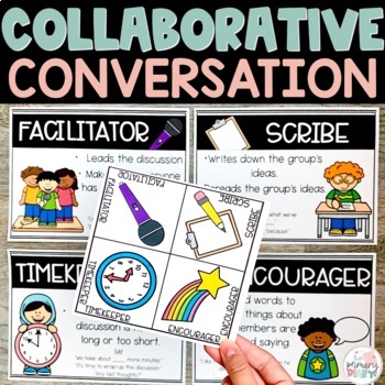 Preview of Group Roles Editable | Accountable Talk Posters | Collaborative Conversation