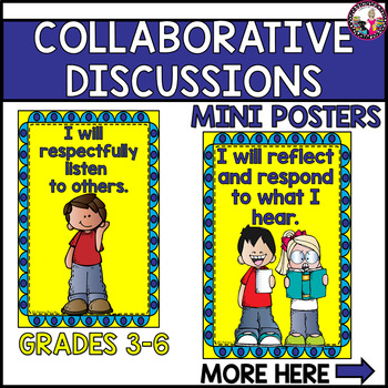 Preview of Collaborative Discussions Grade 3 4 5