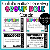 Collaborative Learning Group Role Cards- EDITABLE