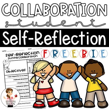 Preview of Collaborative Learning Self-Reflection for Students FREEBIE