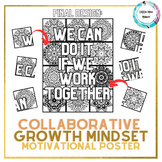 Collaborative Motivational Poster -Coloring Pages- Growth 