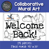 Collaborative Mural Art: Back to School Dino