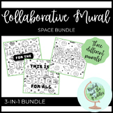 Collaborative Mural/Poster Space and Star Theme - BUNDLE