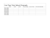Collaborative PBL Proposal Excel Template