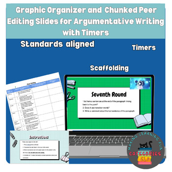 Preview of Collaborative Writing Peer Editing Graphic Organizer and Slides