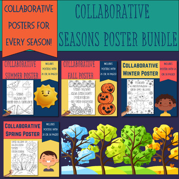 Preview of Collaborative Poster Seasons Bundle