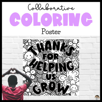 Preview of Teacher Appreciation Gift | Thank You Collaborative Poster
