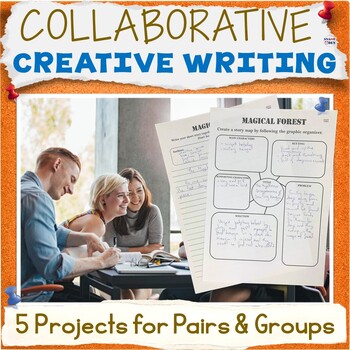 Preview of Collaborative Project Based Learning End of Year Fun Writing Activity Packet