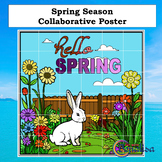 Collaborative Spring Poster/Bulletin Board/Blank and Color