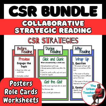 Preview of Complete Collaborative Strategic Reading (CSR) Bundle