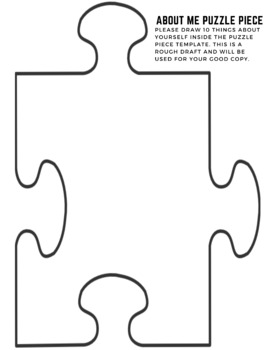 All About Me Collaborative Puzzle Pieces – Art is Basic