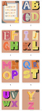 Collage Alphabet Name Signs| Name Printables PDF| Editable