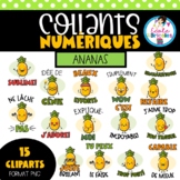 Collants numériques (ananas) - french digital stickers