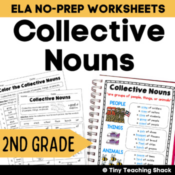 collective noun common core practice sheets l 2 1 a by tiny teaching shack