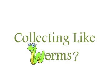 Preview of Collecting Like Terms (Collecting Like Worms) Power Point by Mark Robuck