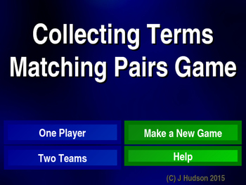 Preview of Collecting Terms Algebra Matching Pairs Interactive Game