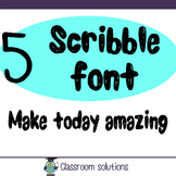 Scribble Font :Font for creative Teachers