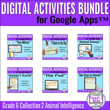 Preview of Collection 2 Animal Intelligence Digital Activities Bundle
