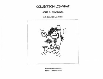Preview of Collection Lis-Vrai - Série D - Consignes