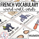 FRENCH Halloween Vocabulary Cards (Cartes de vocabulaire -