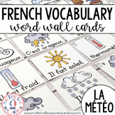 FRENCH Weather / Seasons Vocabulary Cards - (Cartes de voc