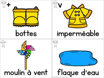 French Spring Vocabulary Cards Cartes De Vocabulaire Le Printemps