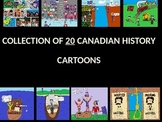 Collection of 20 Canadian History Cartoons (.PDF Format)
