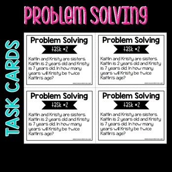 teacher problem solving tasks