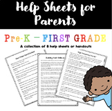 Collection of 8 Help Sheets for Parents & Educators