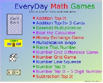 Preview of Collection of EveryDay Math Games (Promethean Flipchart)