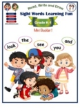 Collection of Sight Words, Mini Booklet 1