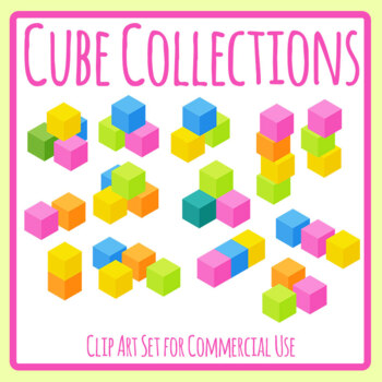 Blank Dice Templates - 3d Cube Shapes Geometric Solid Various Colors Clip  Art