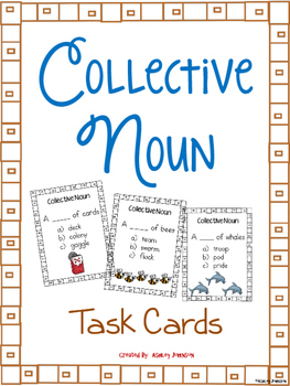 Preview of Collective Noun Task Cards