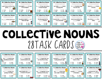 Preview of Collective Noun Task Cards L.2.1.a