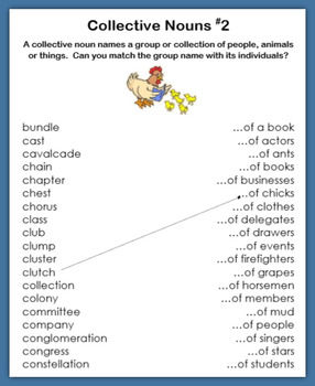 Collective Nouns by The Gifted Writer TPT