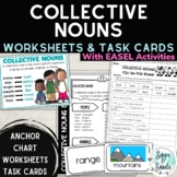 Collective Nouns Anchor Chart and Worksheets with EASEL Di