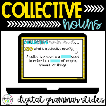 Preview of Collective Nouns Google Slides | Digital | Grammar