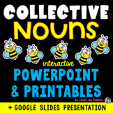 Collective Nouns PowerPoint / Google Slides, Worksheets, P