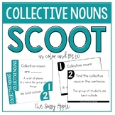 Collective Nouns Task Cards or Scoot with Recording Sheet