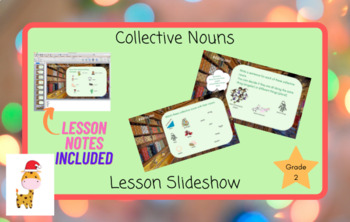 Preview of Collective Nouns Slideshow - Grade 2 Grammar