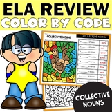Collective Nouns Worksheets Color by Code - Grammar Mornin