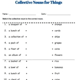 collective nouns worksheet teachers pay teachers