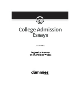 college essays for dummies