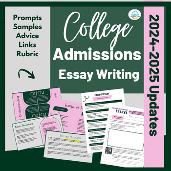 Preview of College Admissions Essay ULTIMATE Writing Unit: Personal Statement