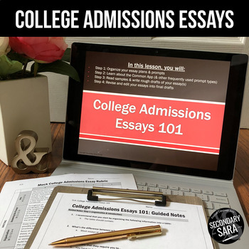 Preview of College Admissions Essay/Personal Statement: Writing Unit (2022-23 Edition)